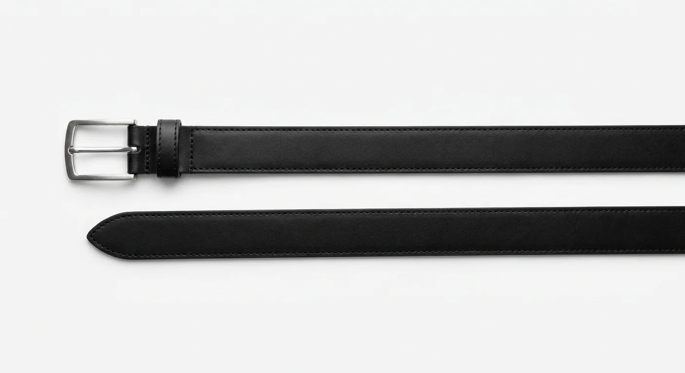 Black Full-Grain Leather Belt