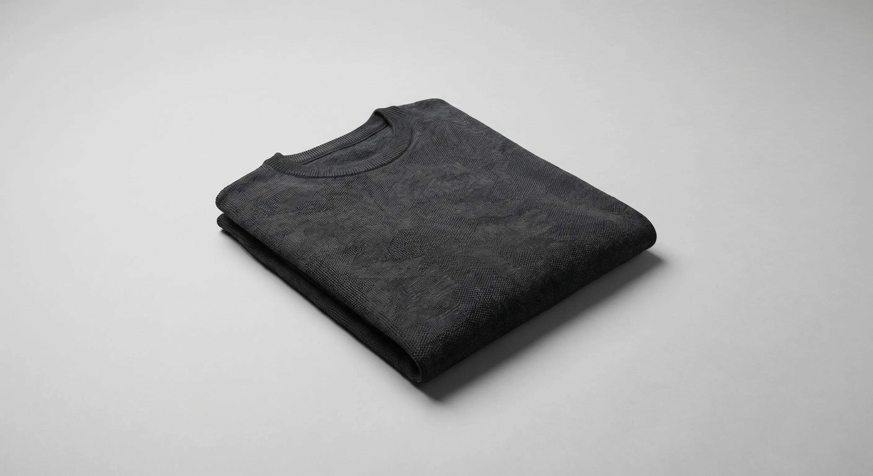 Jacquard Knit Sweater Dark Grey